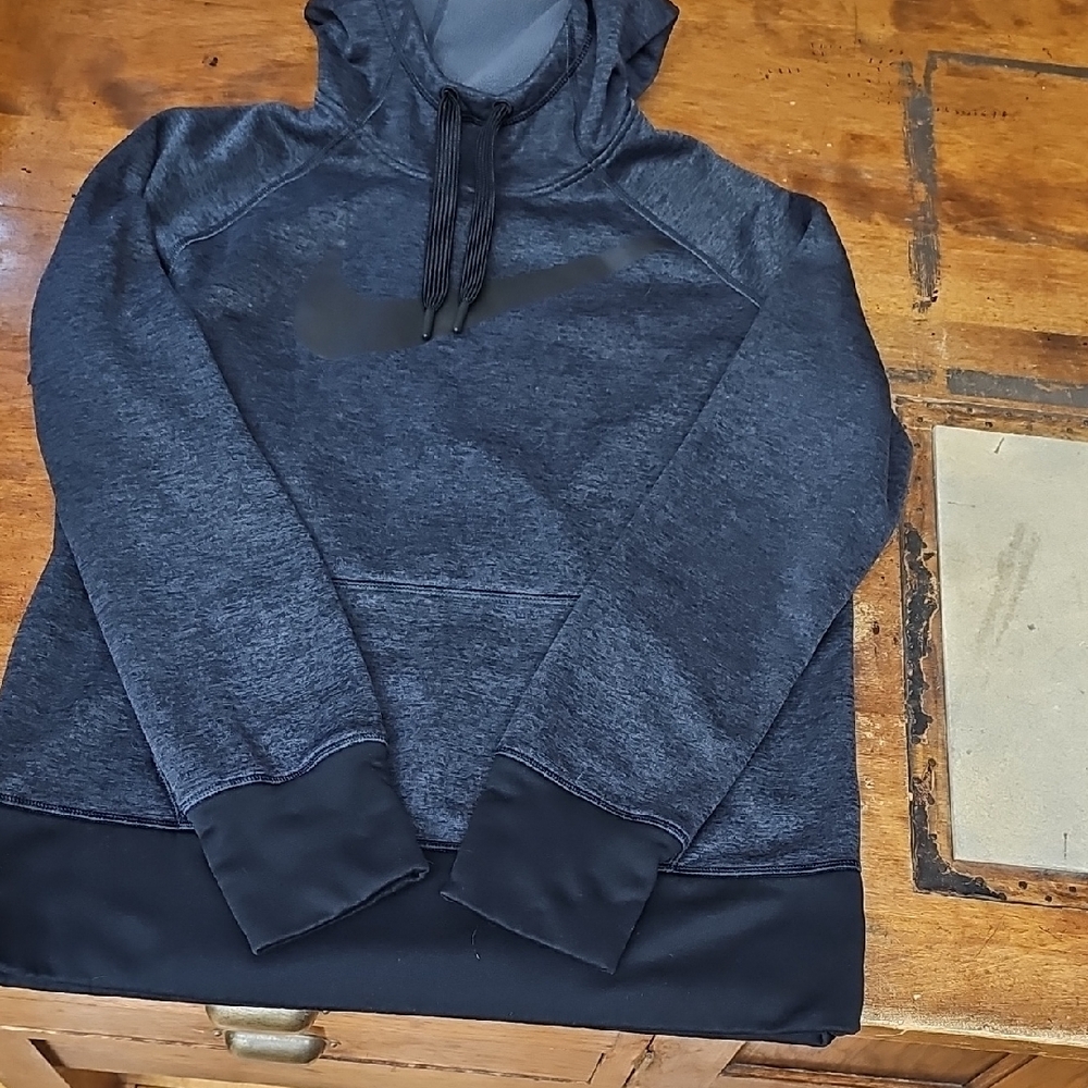 Nike Black and Gray Hoodie